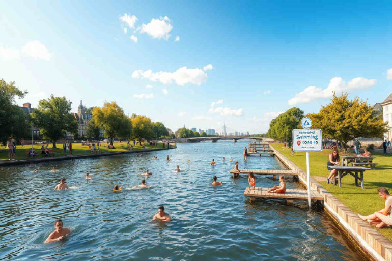 bagno nel Tamigi