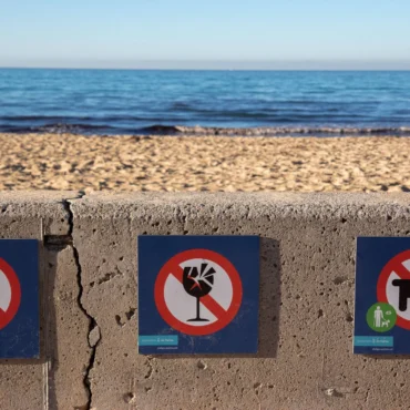 multe in spiaggia